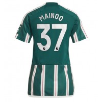 Camisa de time de futebol Manchester United Kobbie Mainoo #37 Replicas 2º Equipamento Feminina 2023-24 Manga Curta